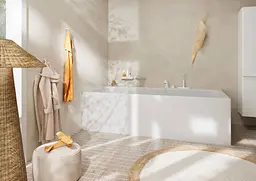 Змішувач на борт ванни Hansgrohe Tecturis S matt white 73447700 - мініатюра 2