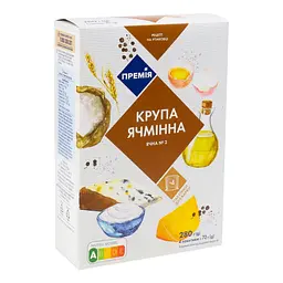 Крупа ячмінна Премія шліфована, 70 г, 4 шт. (699713) - мініатюра 2