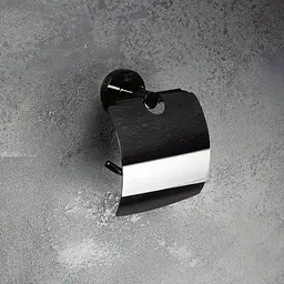 Тримач для туалетного паперу Bemeta Hematit 159112012 Чорний матовий - мініатюра 2