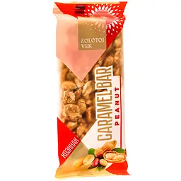 Козинак з арахісу Zolotoi Vek Peanut Caramel Bar 80 г (920860) - мініатюра 2