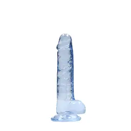 Фалоімітатор - Realrock Dildo 7" Blue - мініатюра 3