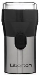 Кавомолка Liberton LCG-2303, Black/Inox, 150W, 70г, імпульсний режим, блокування включення при знятій кришці, корпус нержавіюча сталь+пластик, ніж з нержавіючої сталі