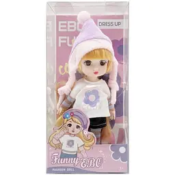 Лялька шарнірна Bambi для дівчаток Funny EBO DH2368B(Violet) 15 см