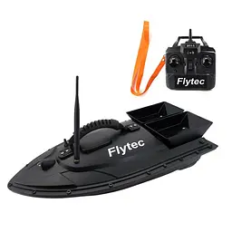 Кораблик для підгодовування риби Flytec HQ2011 на радіоуправлінні, чорна годівниця (100622)