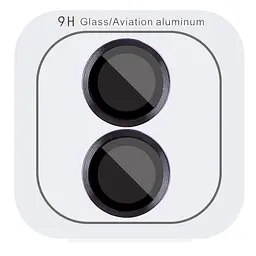 Захисне скло Metal Classic на камеру (у упак.) для Apple iPhone 16 (6.1) / 16 Plus (6.7) Чорний / Black