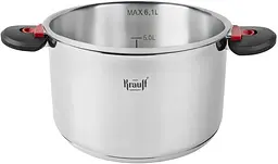 Каструля з кришкою Krauff 26-303-022 6.1 л 24 см срібляста - мініатюра 4