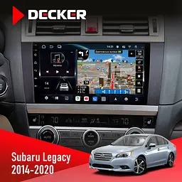 Штатна магнітола Subaru Legacy 2014-2020 Decker D9-011 4x64, DSP, 4G, 360 Decker (НФ-00006421)