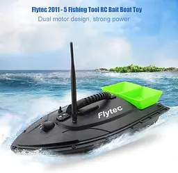 Кораблик для підгодовування риби Flytec HQ2011 на радіоуправлінні, зелена годівниця (100646) - мініатюра 4