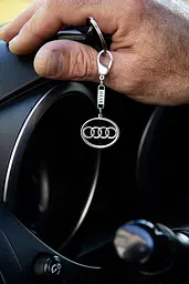 Срібний брелок Audi (Ауді) (9004.1) - мініатюра 3