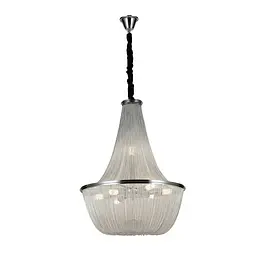 Люстра стельова LED Levistella 908D0029-8 Silver, 8 ламп, E14, срібний метал, неокласичний стиль