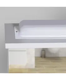 Дзеркало Мойдодир з шафкою СТ-50 з яскравою LED-підсвіткою, Білий - мініатюра 3