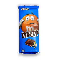 Шоколад M&M's Crispy молочний з хрусткими кріспами та кольоровим драже 160 г