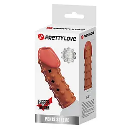 Насадка на пеніс PRETTY LOVE Penis Sleeve, TPR, Waterproof PRETTY LOVE BI-026274 103668 - мініатюра 6