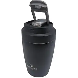 Термочашка Krauzer нержавіюча сталь 350 мл чорна (89-350 Black) - мініатюра 2