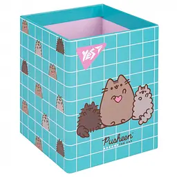 Стакан для письмового приладдя Yes "Pusheen" картон