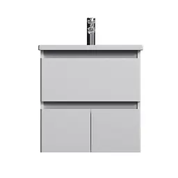 Тумба підвісна AM.PM X - Joy 55 см з умивальником M85-FHX0553-WC0553WG38 - мініатюра 8