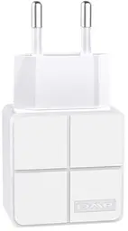 Зарядний пристрій AWEI C-500 Travel charger 2USB 2.4A White - мініатюра 3