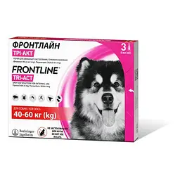 Краплі Boehringer Ingelheim Frontline TRI-ACT від бліх і кліщів для собак XL