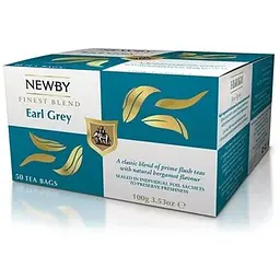 Чай чорний Newby Ерл Грей в пакетиках 50 шт (320060)