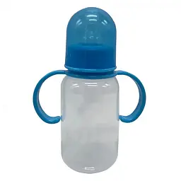 Пляшечка для годування з ручками MGZ-0205(Blue) 150 мл