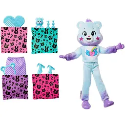 Лялька Barbie Cutie Reveal Care Bears: нова хвиля - ведмедик Мрійник (JFV61) - мініатюра 3