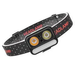 Ліхтар налобний з LED діодами XPG White, XPG Yellow та 5 SMD червоними, сенсорним керуванням, Li-Ion акумулятором, зарядкою через USB Type-C XPRO 2069 (47463-2069_171) - мініатюра 3