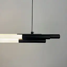 Чорний трубчастий LED світильник у корпусі 130 см | Line F | Арт. MJ351-1300L BK - мініатюра 2