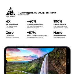 Захисне скло на Nokia C20 з олеофобним покриттям, Pro, повне проклеювання, антистатичний і пиловідштовхуючий шар, 9H, самоклеючеся, 2.5D, на весь екран, антистатичний клей, ArmorStandart (ARM58809) - мініатюра 4