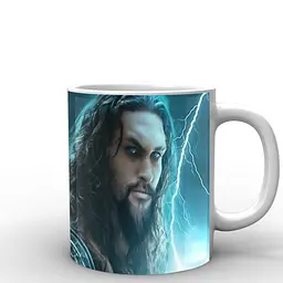 Кухоль GeekLand Аквамен Aquaman блискавка AQ.02.007 330 мл білий - мініатюра 3
