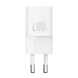 Адаптер зарядний пристрій Baseus GaN5S Fast Charger 20 W (1 Type-C) біле - мініатюра 2