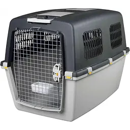 Переноска для собак до 50 кг Trixie Gulliver 7, пластикова, сіра, 73×75×104 см