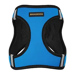 Шлея для собак Bronzedog Sport Vest L 26х20х3 см темно-блакитна - мініатюра 2