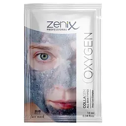 Киснева бульбашкова маска для обличчя з колагеном Zenix, 10 мл (Liv411503)