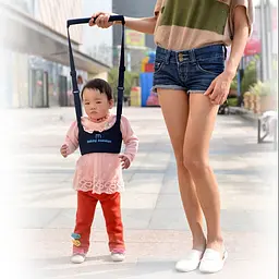 Дитячі віжки-ходунки Walking Assistant MBWA901 Синій - мініатюра 2