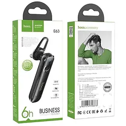 Bluetooth-гарнітура Hoco Diamond business BT headset E63 BT 5.0 моно до 6 годин - мініатюра 2