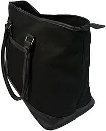 Коттонова дорожня сумка 40L Weekender чорна 55х35х24 см LS sum0028898 - мініатюра 6