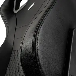 Компютерне крісло для геймера Noblechairs Epic real leather black (NBL-RL-BLA-001) - мініатюра 3