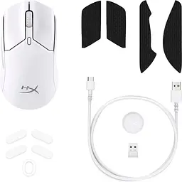 Миша HyperX Pulsefire Haste 2 Mini Wireless White (7D389AA) [102866] - мініатюра 8