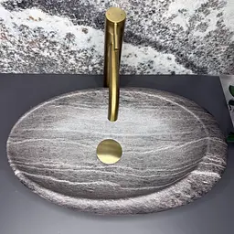 Умивальник VBI Vicenza накладний 49x29 см stone matt VBI-014807 - мініатюра 2