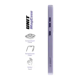 Чехол Samsung Galaxy S24 Ultra 5G (SM-S928), Unit MagSafe, фиолетовый, прозрачный, магсейф, противоударный, магнитный, панель-накладка с поддержкой MagSafe, с поддержкой беспроводной зарядки, TPU+PC, защита всего корпуса, ударопрочный - мініатюра 3