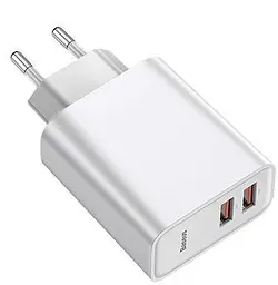 Зарядне швидке Baseus Speed Quick Charger 2USB 30W QC PD CCFS-E02 - мініатюра 3
