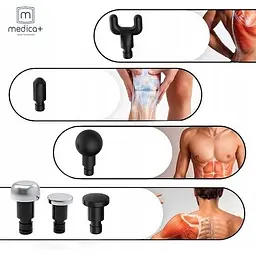 Перкусійний ручний масажер для тіла та м'язів Medica+ MassHand Pro 6.0  - мініатюра 7