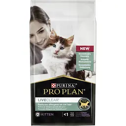 Сухий корм для кішок Purina Pro Plan LiveClear для зменшення алергенів на шерсті з індичкою 1.4 к (7613287232526) - мініатюра 2