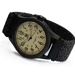 Наручний годинник чоловічий BESTA Command Green Nylon 2 ремінці Чорний (3621) - мініатюра 3