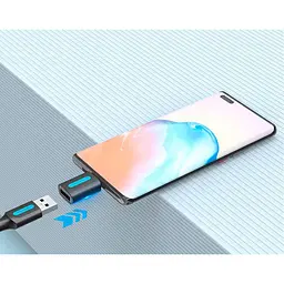 Перехідник Vention USB-A to USB-C Black (CDTB0) [170495] - мініатюра 6