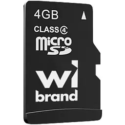 Карта пам'яті Wibrand 4GB mictoSD class 4 (WICDC4/4GB)