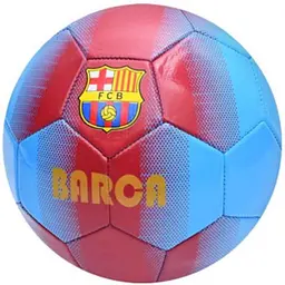 М'яч футбольний METR розмір 5 ПВХ вага 280г блакитно-червоний EN 3314 BARCA