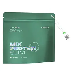 Низькокалорійний поживний коктейль для зниження ваги Mix Protein Slim CHOICE PRO HEALTHY 15 порцій 405 г