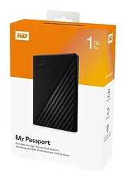 Зовнішній жорсткий диск WD 2.5` USB 1.0TB My Passport Black (WDBYVG0010BBK-WESN) - мініатюра 6