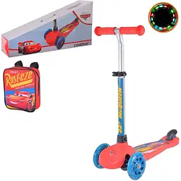 Дитячий самокат Bambi Cars LS2213 із рюкзачком 17х20 см - мініатюра 2